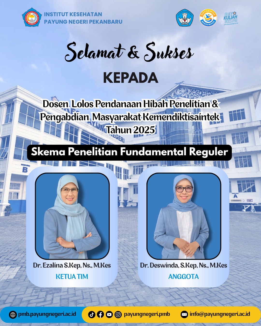 Kembali Torehkan Prestasi di Tingkat Nasional, 18 Dosen Ikes Payung Negeri Terima Hibah Pendanaan Penelitian Oleh Kemendikti Saintek
